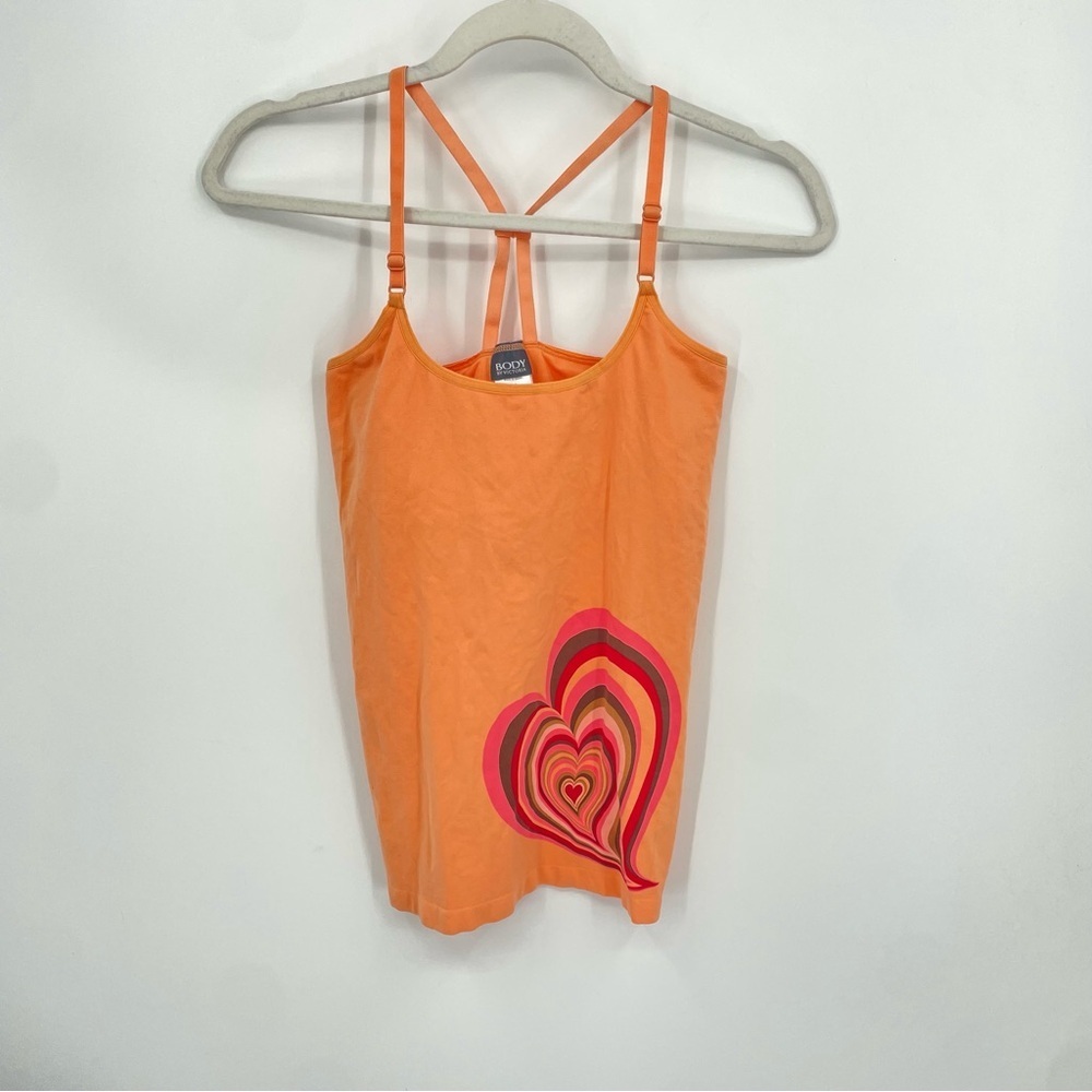 NWT vintage Victoria’s Secret Tank‎ Top Sz M Peach Orange Body by Victoria Heart